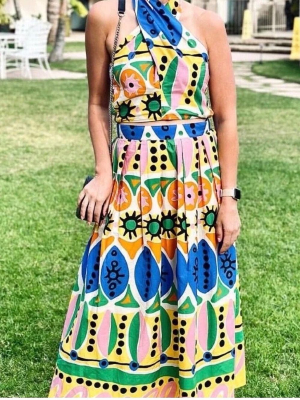 Zara crop top colorful